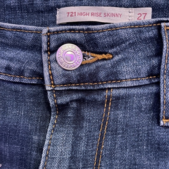 LEVI STRAUSS WOMEN’S HIGH RISE SKINNY JEANS - Picture 4 of 5